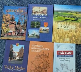 rôzne knihy . mestá na Slovensku