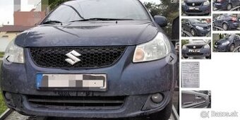 SUZUKI SX4 1.6 2008 predám NÁRAZNÍK, SVETLO, BLATNÍK, MOTOR