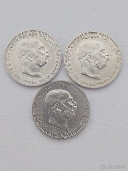 Mince 1 koruny F.J.