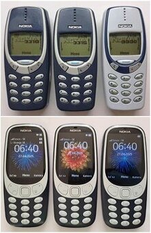 NOKIA 3310 z Roku 2000 + 3315 + 3330 + 3310 z Roku 2017