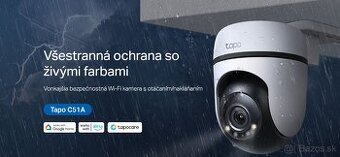 Predám vonkajšiu kameru Tapo C51A