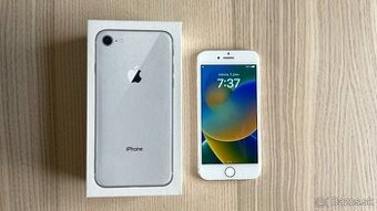 Apple iPhone 8 biely, 64 GB + extra tvrdené sklo