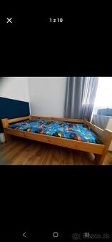 Detská posteľ z masívu bez matrace