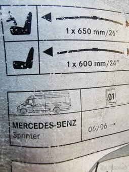 Predám nové orginal stierače na Mercedes-Benz Sprinter