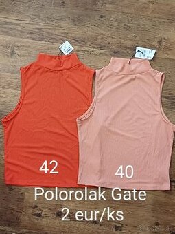 Vrubkovany polorolak bez rukávov (gate), veľkosť 40 a 42