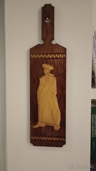 Nástenná drevená dekorácia