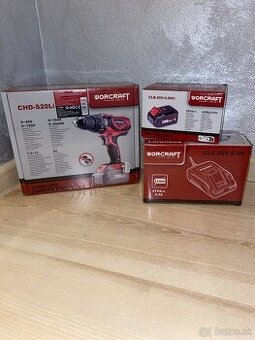 WORCRAFT AKU Set: Vŕtačka + Batéria + Nabíjačka