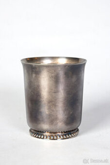 Postriebrený pohár starožitný