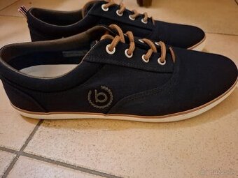 Bugatti - plátené tenisky, tmavomodré