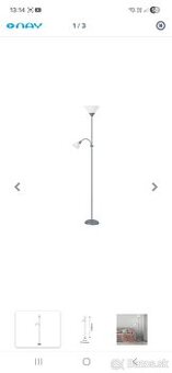 Predám bielu stojacu lampu