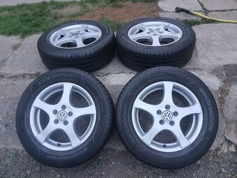 Elektrony r15 5x100 +letne 195/65/15 HANKOOK