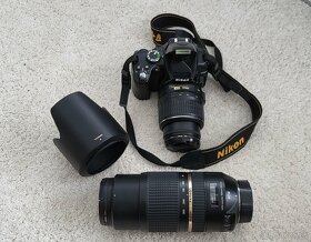 Nikon D5000 obj. 18-55 + obj. TAMRON 70-300