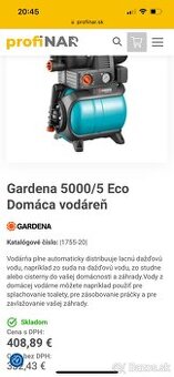 Domáca vodáreň Husquarna Gardena 5000/5