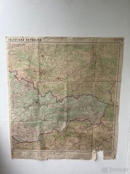 Severoslovenské Tehálne - vojenská mapa