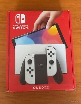 Nintendo Switch Oled - nepoužité, folie, komplet balenie