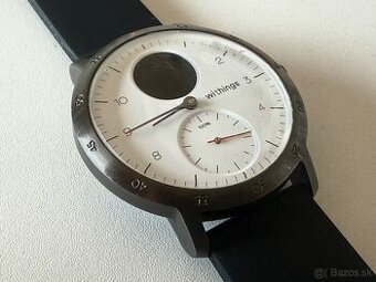 Withings Steel HR Sport (40 mm), biele shnedým remienkom