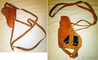 Kožené púzdro pre pištoľ CZ 45 / 92 / DUO 6,35 mm , podpažné