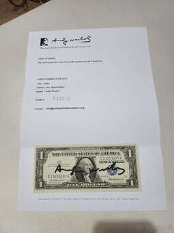 Predam dolar s podpisom Andyho Warholla