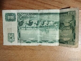 100 kčs a mincu 1 Slovenská koruna