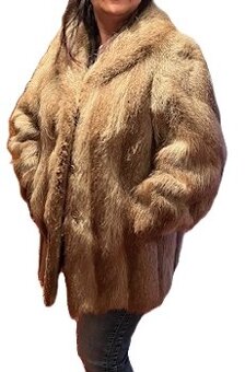 Norkový kožuch svetlý
