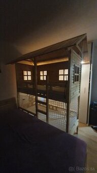 Detska poschodova posteľ 160x70