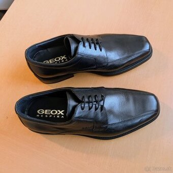✅ NOVÉ pánske šnurovacie kožené topánky GEOX Respira 26 cm ✅
