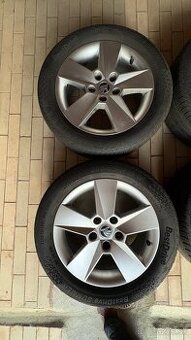 Letne pneumatiky + disky na Škoda