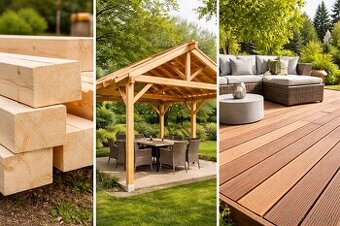 KVH & BSH konštrukčné drevo (CE) + OSB, fasády, terasy