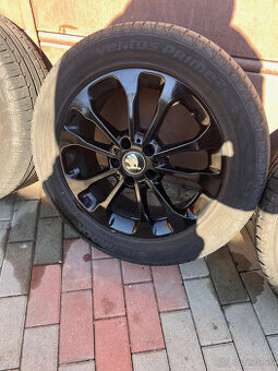 ALU DISKY 6,5Jx17H2 ET38 + Letné pneu 225/55 r17 DOT23