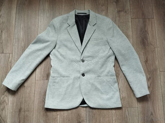 Sivé pánske sako Reserved – veľkosť L (Slim Fit)