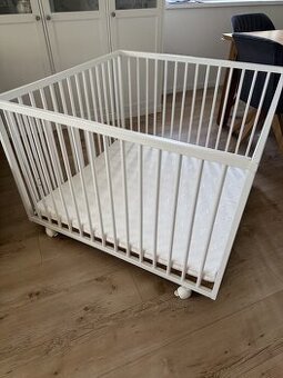 Ohrádka BabyDan 104 x 104cm x 73cm + matrac + organizér