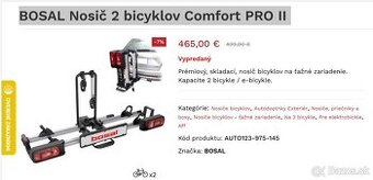 NOSIC na bicykle