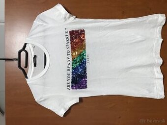 GUESS originál gliter damske tricko S