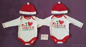 BODYČKÁ S ČIAPKAMI PRE DVOJIČKY NA VIANOCE