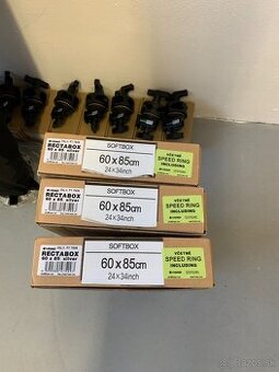 3× Fomei Recta Exclusive Softbox 60×85 S