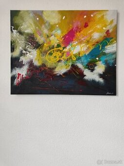 Ručne maľovaný obraz akryl