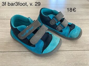 Prechodné topánky / tenisky 3f barefoot (bar3foot), v. 29