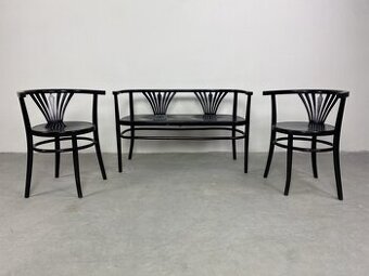 Čierna garnitúra s vejárikmi Fischel