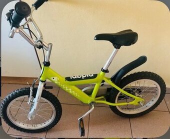 Detský bicykel Yedoo Pidapi ALU, veľkosť 16”, farba zelená