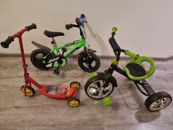 Bicykel Dino 12´´, trojkolka, kolobežka
