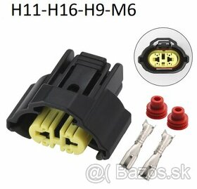 Konektor pre hmlovku H16 H11 H8 Renault / Nissan / Mazda