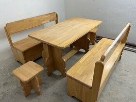 Jedálenský stôl a lavice - 1