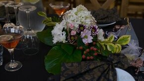Medená dekorácia na svadobný stôl - 10ks