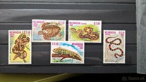 Poštové známky č.169 - NIkaragua - fauna