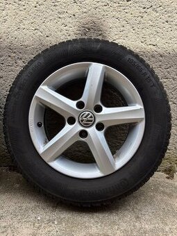 Sada zimných pneumatík (VW) 195/65 R15 + hliníkové disky