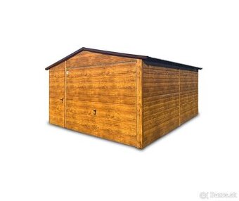 Plechová garáž 4x6m.