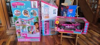 Barbie domček a Barbie dream car