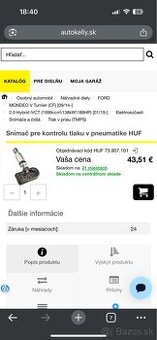 Snímače tlaku v Pneu.