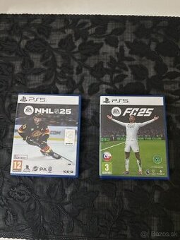 Predám hry na PS5 - NHL 25 a FC 25