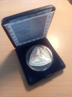 Nové tisícročie 2001 500 Sk PROOF – Investičné striebro